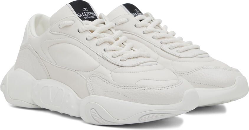 Valentino Garavani White Bubbleback Low Sneakers - Picture 2