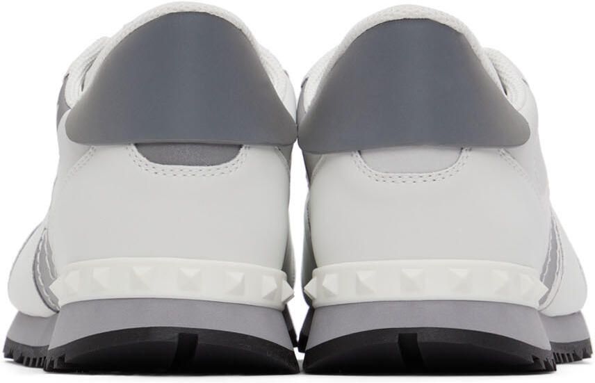Valentino Garavani White Camo Rockrunner Sneakers - Picture 2