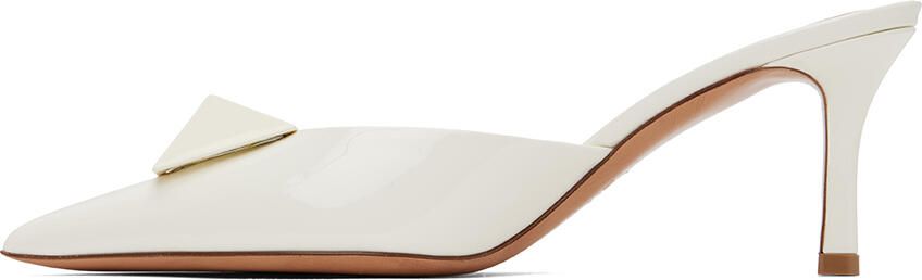 Valentino Garavani White One Stud Heels - Picture 3