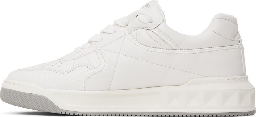 Valentino Garavani White One-Stud Sneakers - Picture 3