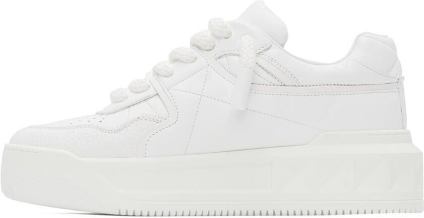 Valentino Garavani White One Stud XL Sneakers - Picture 3