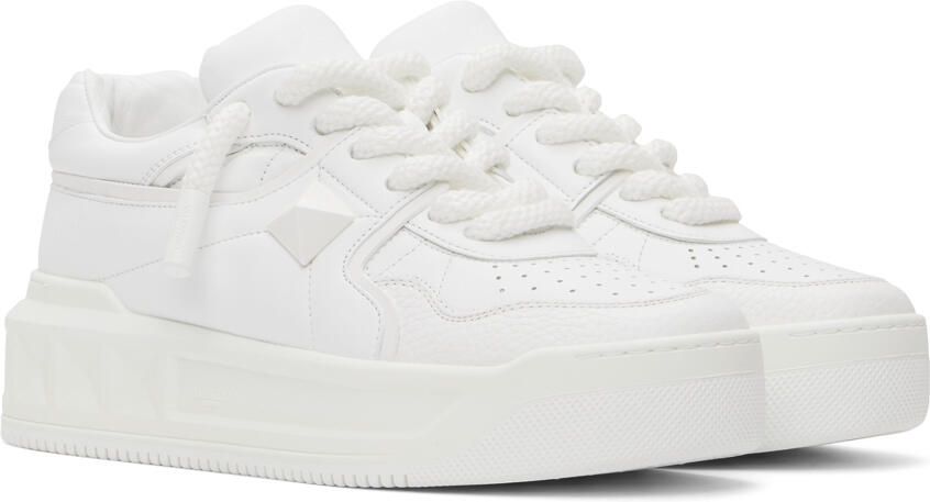 Valentino Garavani White One Stud XL Sneakers - Picture 2