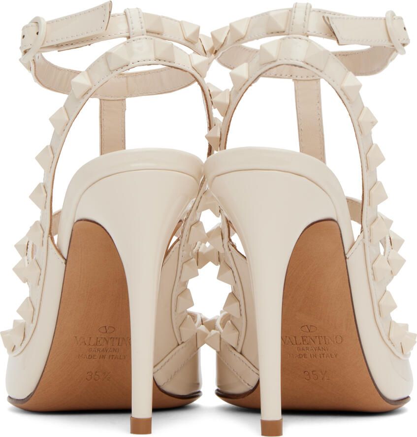 Valentino Garavani White Rockstud Heels