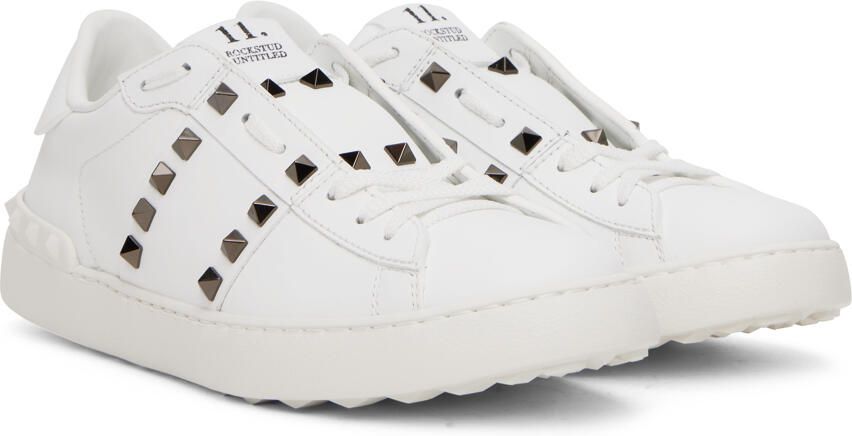 Valentino Garavani White Rockstud Untitled Sneakers - Picture 2