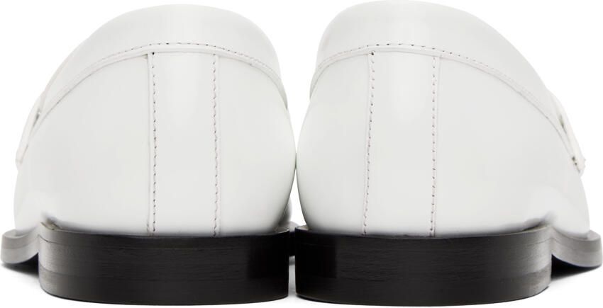 Valentino Garavani White VLogo Chain Loafers