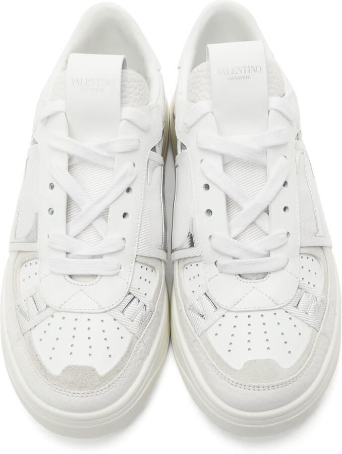 Valentino Garavani White 'VLTN' Band Low Sneakers