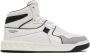 Valentino Garavani White & Grey Nappa One Stud Sneakers - Thumbnail 1