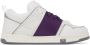 Valentino Garavani White & Purple Open Skate Sneakers - Thumbnail 1