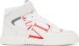 Valentino Garavani White & Red 'VL7N' High-Top Sneakers - Thumbnail 1