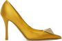 Valentino Garavani Yellow One Stud 100 Heels - Thumbnail 1