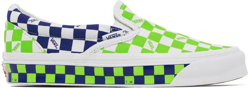 Vans Green & White OG Classic Slip-On LX Sneakers