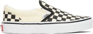 Vans Kids Black & White Checkerboard Classic Slip-On Little Kids Sneakers