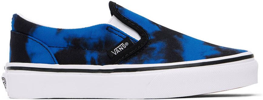 Vans Kids Blue Classic Slip-On Little Kids Sneakers