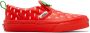 Vans Kids Red Classic Slip-On Berry Little Kids Sneakers - Thumbnail 1