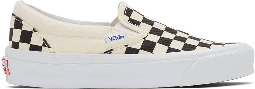 Vans Off-White & Black OG Classic Slip-On LX Sneakers