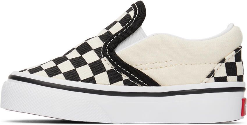 Vans Baby Black & Off-White Classic Slip-On Sneakers - Picture 2