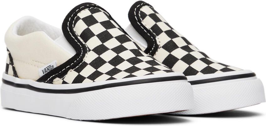 Vans Baby Black & Off-White Classic Slip-On Sneakers - Picture 3