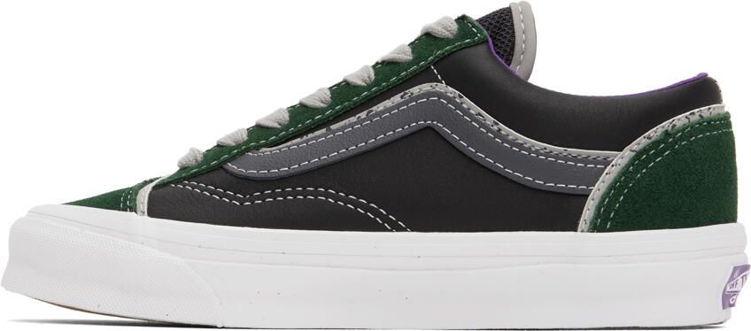 Vans Black & Green OG Style 36 UI Sneakers - Picture 3