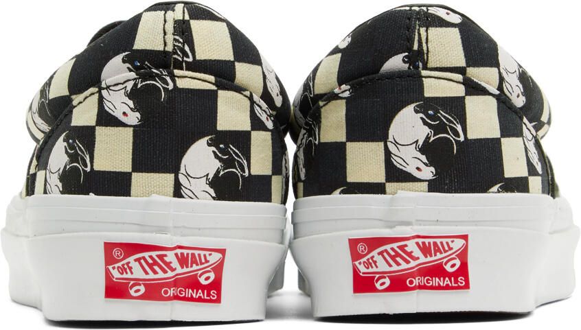 Vans Black & Off-White BILLY's TOKYO Edition OG Classic Slip-On Sneakers
