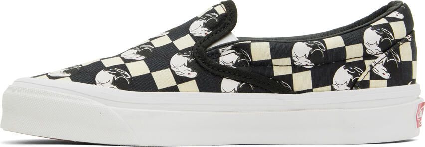 Vans Black & Off-White BILLY's TOKYO Edition OG Classic Slip-On Sneakers - Picture 7