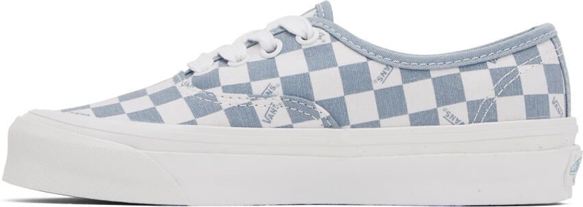 Vans Blue & White OG Authentic LX Sneakers - Picture 3