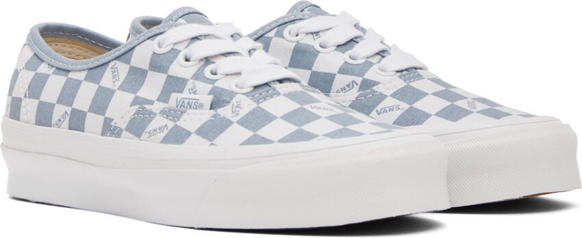 Vans Blue & White OG Authentic LX Sneakers - Picture 2