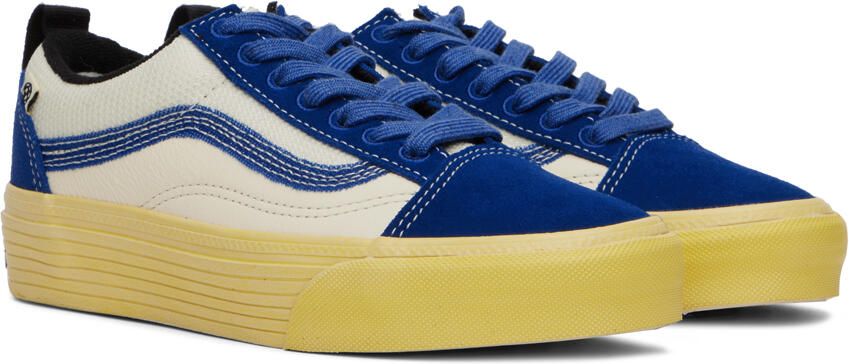 Vans Blue Old Skool Split Sneakers - Picture 2
