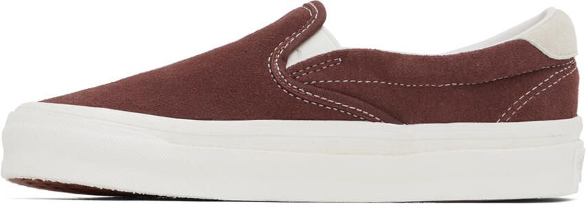 Vans Brown OG Slip-On 59 LX Sneakers - Picture 4