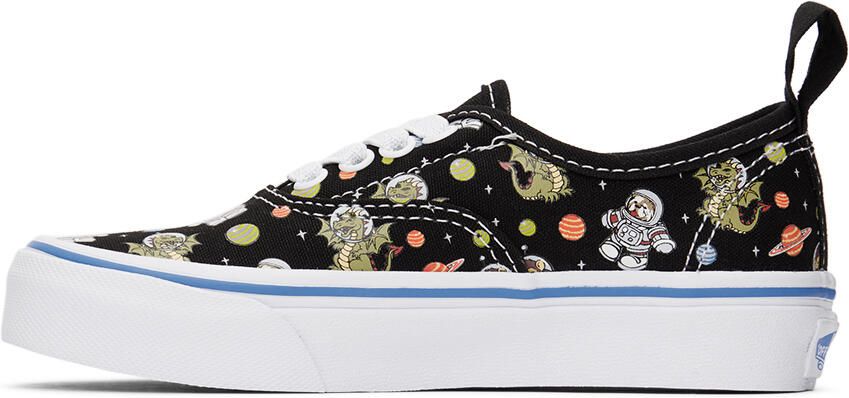 Vans Kids Black Authentic Elas Little Kids Sneakers - Picture 3