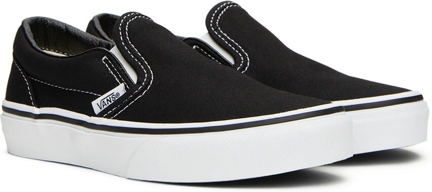Vans Kids Black Classic Slip-On Little Kids Sneakers - Picture 3