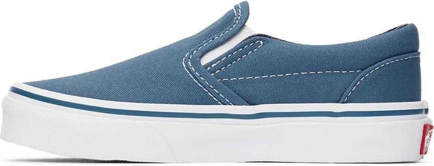 Vans Kids Blue Classic Slip-On Little Kids Sneakers - Picture 3