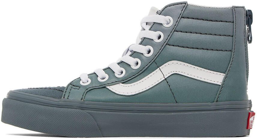 Vans Kids Gray Sk8-Hi Zip Little Kids Sneakers - Picture 3