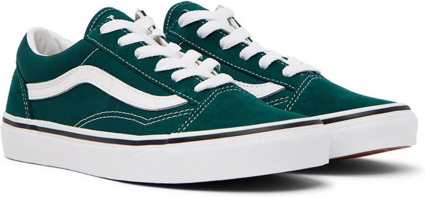 Vans Kids Green Old Skool Big Kids Sneakers - Picture 2