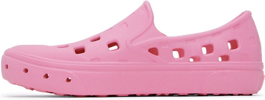 Vans Kids Pink Slip-On TRK Little Kids Sneakers - Picture 3