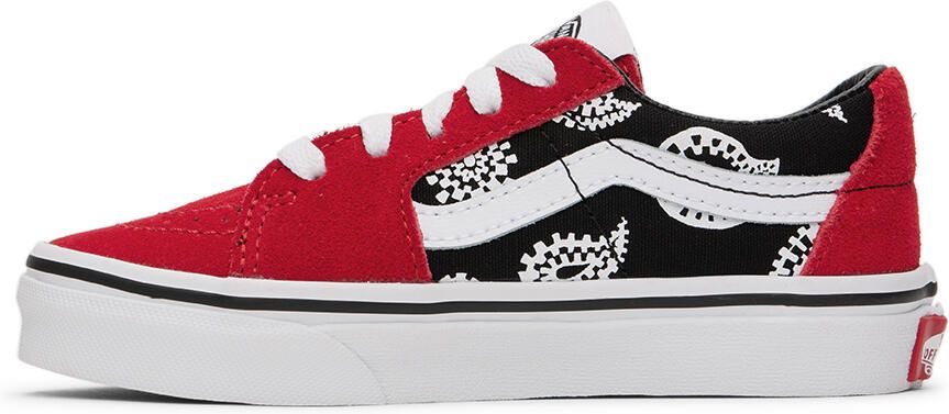 Vans Kids Red & Black SK8-Low Little Kids Sneakers - Picture 3