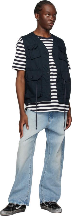 Vans Navy OG SK8-Hi LX Stressed Sneakers - Picture 4