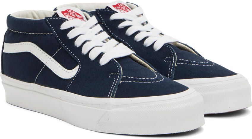 Vans Navy OG Sk8 Mid LX Sneakers - Picture 2