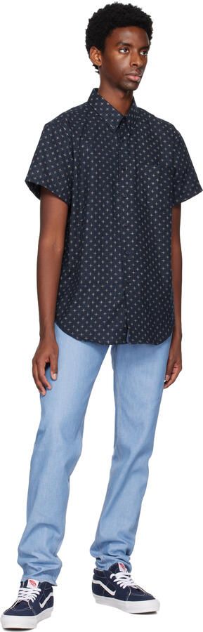 Vans Navy OG Sk8 Mid LX Sneakers - Picture 4