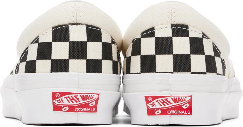 Vans Off-White & Black OG Classic Slip-On LX Sneakers - Picture 14