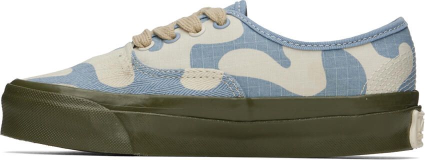 Vans Off-White & Blue OG Style 50 Sneakers - Picture 6