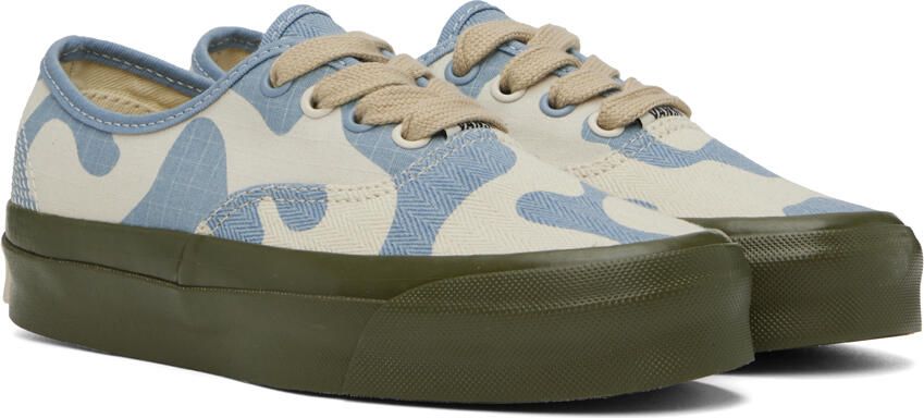 Vans Off-White & Blue OG Style 50 Sneakers - Picture 4