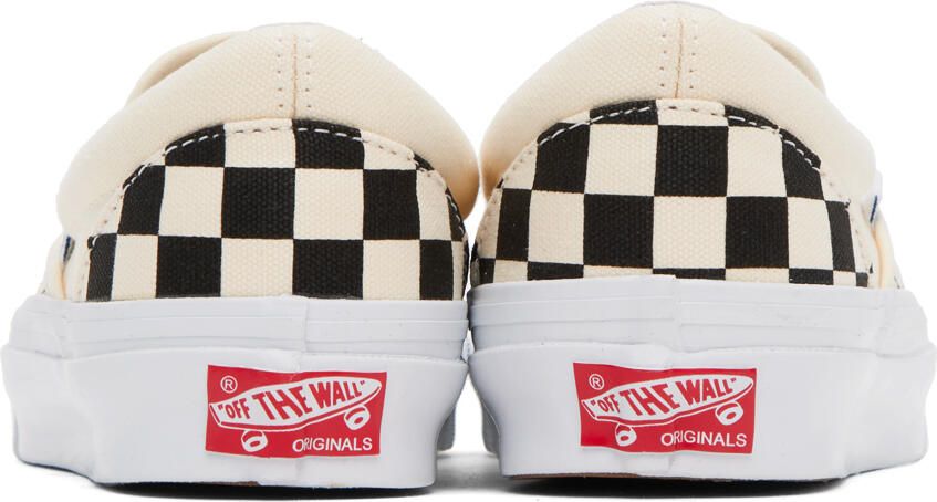 Vans Off-White & Black OG Classic Slip-On LX Sneakers - Picture 3