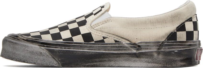 Vans Off-White OG Classic Slip-On LX Stressed Sneakers - Picture 5