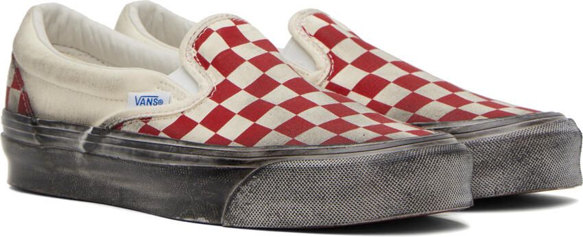 Vans Off-White OG Classic Slip-On LX Stressed Sneakers - Picture 2