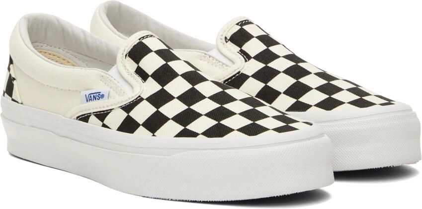 Vans Off-White & Black OG Classic Slip-On LX Sneakers - Picture 6