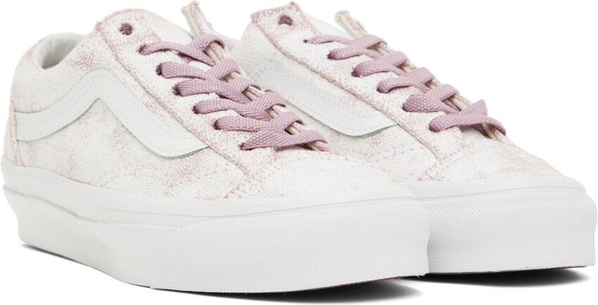 Vans White & Pink Vault OG Style 36 LX Sneakers - Picture 3