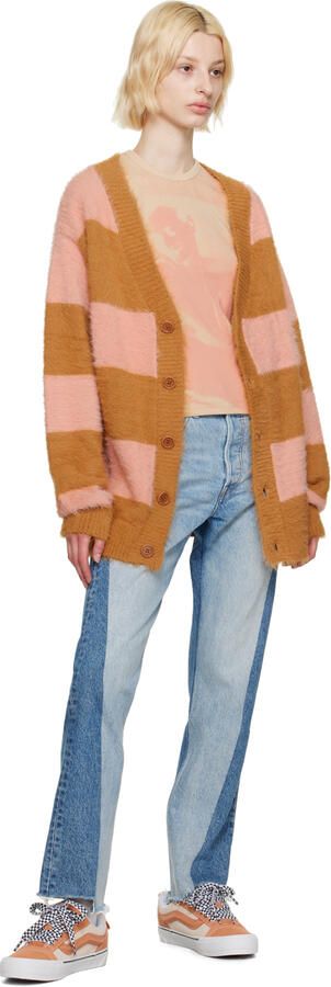 Vans Orange & Beige Knu Skool VLT LX Sneakers - Picture 4