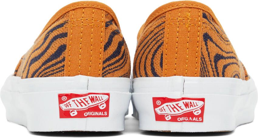 Vans Orange & Navy OG Authentic LX Sneakers - Picture 2