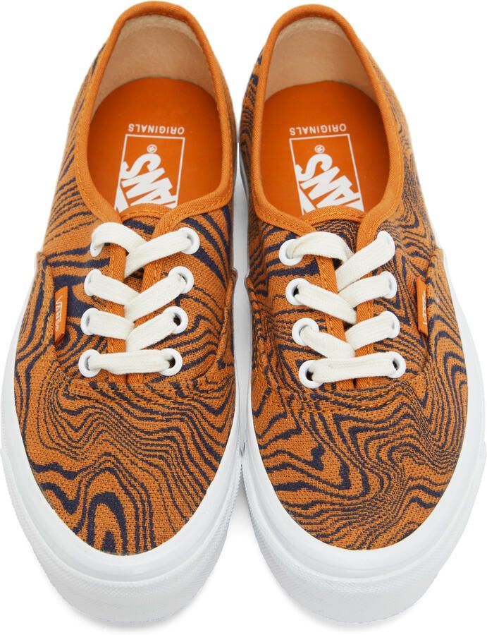 Vans Orange & Navy OG Authentic LX Sneakers