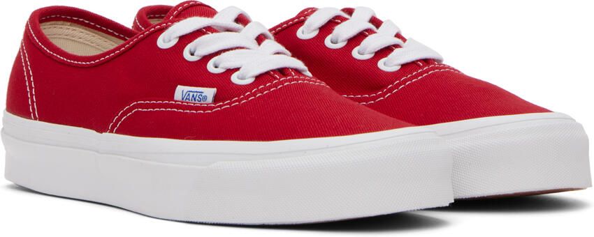 Vans Red OG Authentic LX Sneakers - Picture 2